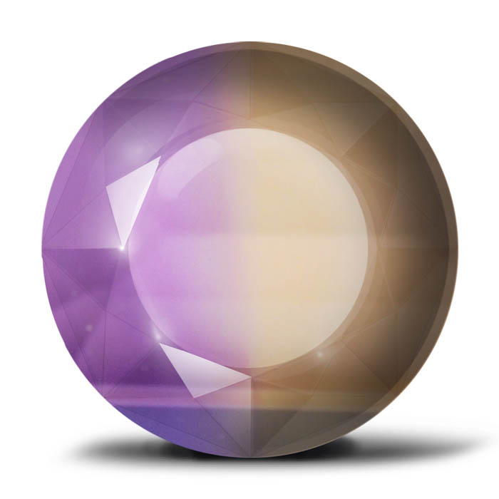 Ametrine,Oxide minerals,Purple, violet, yellow