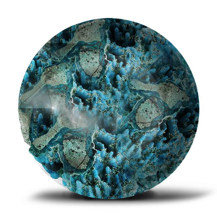 Chrysocolla,Phyllosilicate,Blue, cyan,green,blue-green,