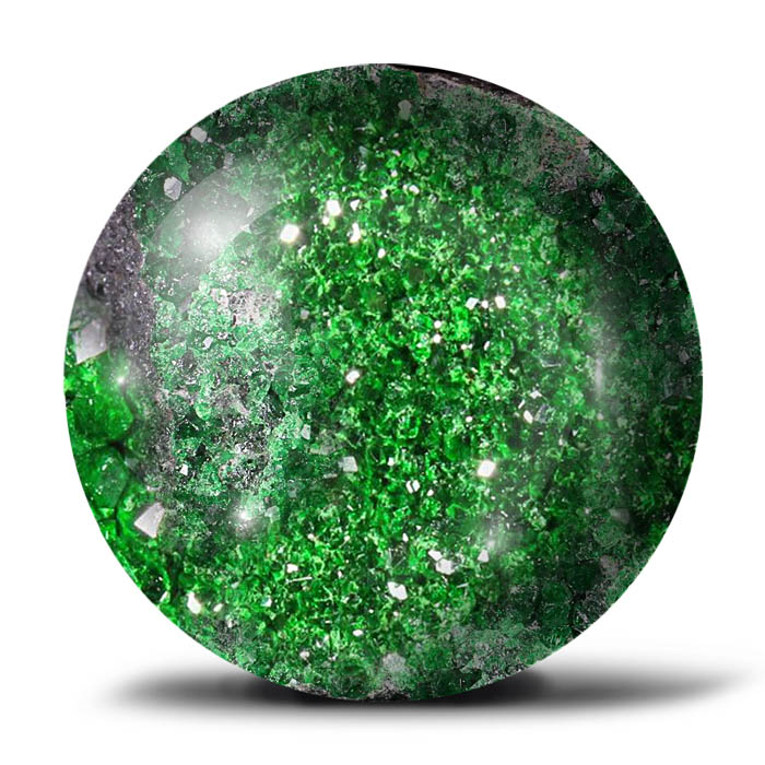 Uvarovite,Nesosilicate,Green